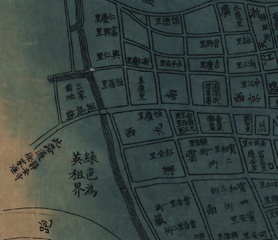 1884年点石斋上海城厢租界全图插图2