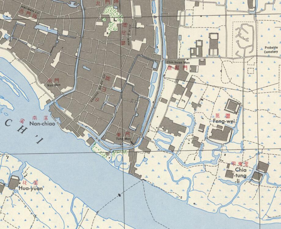 1946年广东揭阳市地图 中英文版插图1