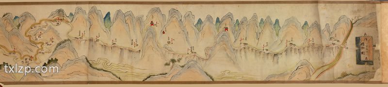 1750年《陕境蜀道图》插图1