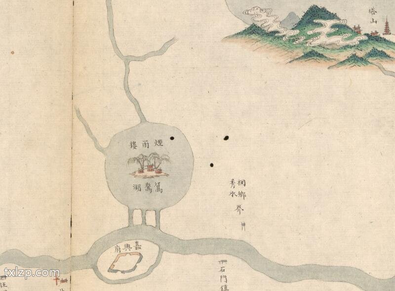 1855年《四省运河水利泉源河道全图》插图1