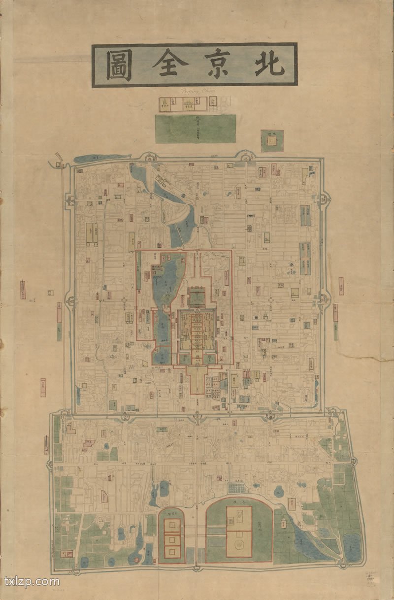 1861-1887年间《北京全图》插图