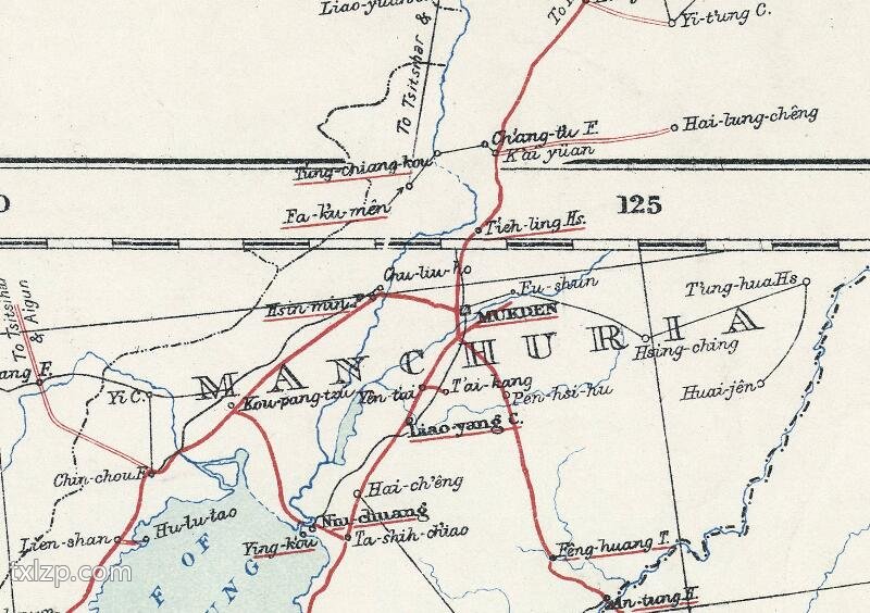 1912年《中国铁路地图》英文版插图3