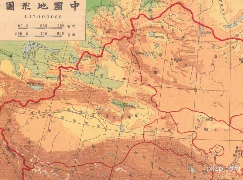 1941年《最新中华大地图》插图3