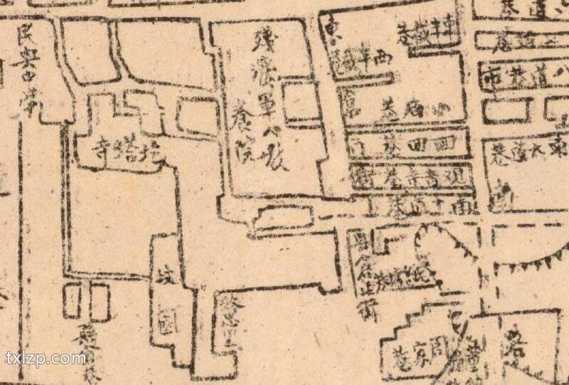 1945年《最新西京市城关图》插图2