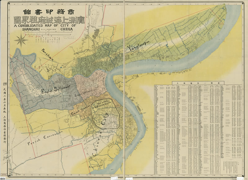 1911年《实测上海城厢租界图》插图4