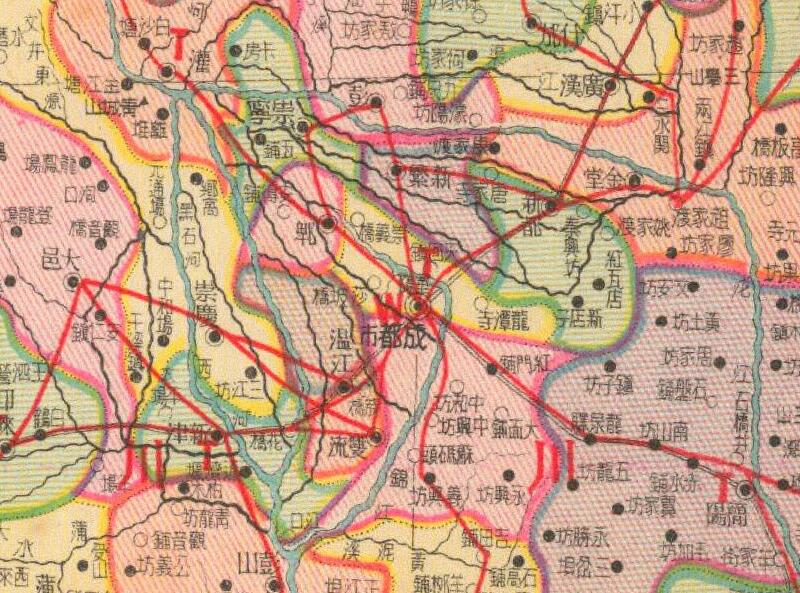 1938年《四川省明细地图》插图1