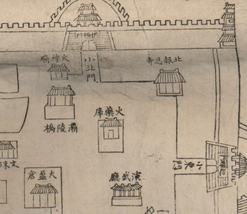 1879年《山西省城街道暨附近坛庙村庄图》插图1