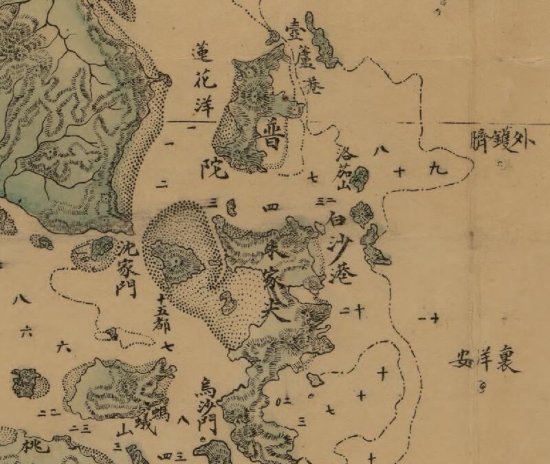 1902–1911年《浙江沿海要口全图》插图2