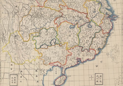 1856年河间府天主堂制中国地图