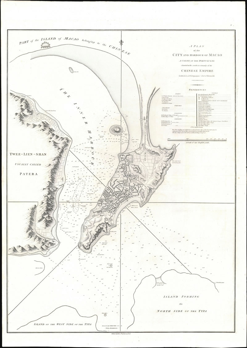 1796年《澳门城市与港口规划图》插图