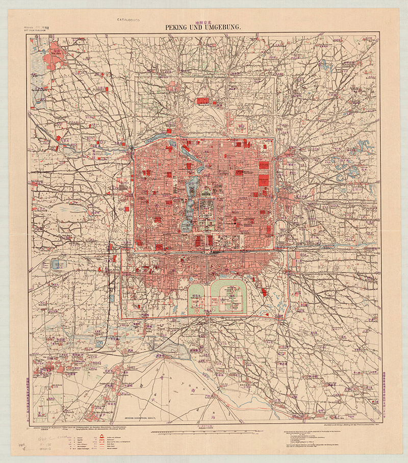 1907年北京及附近地图插图