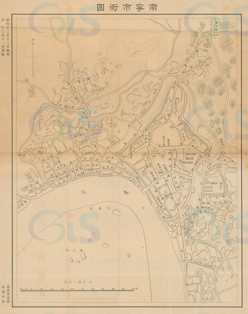 1938年《南宁市街图》插图