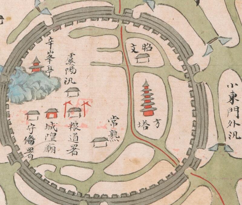 1794-1843年《福山营汛总图》插图1