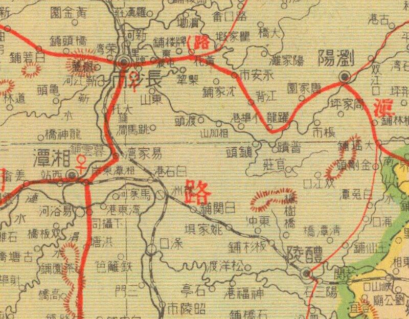 1941年《豫鄂湘三省明细地图》插图1