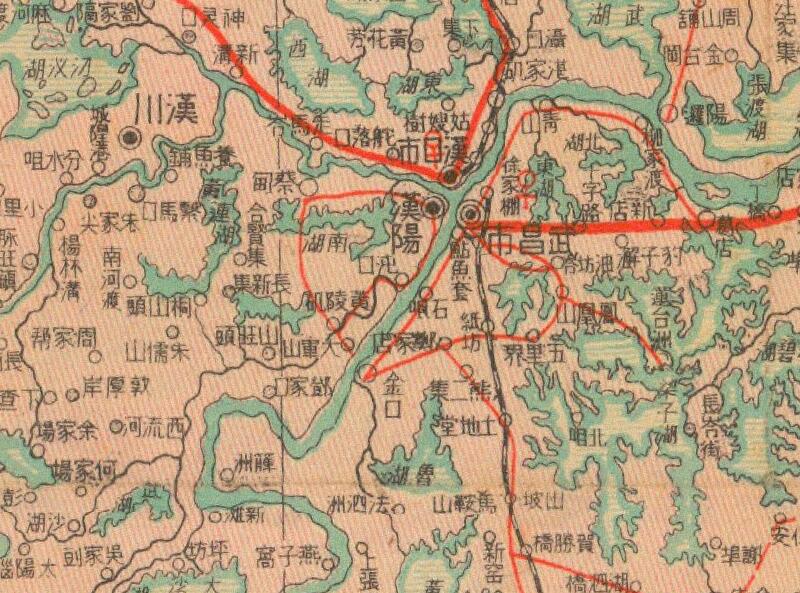 1941年《豫鄂湘三省明细地图》插图2