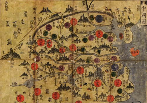 1800年代早期朝鲜绘《中国图》