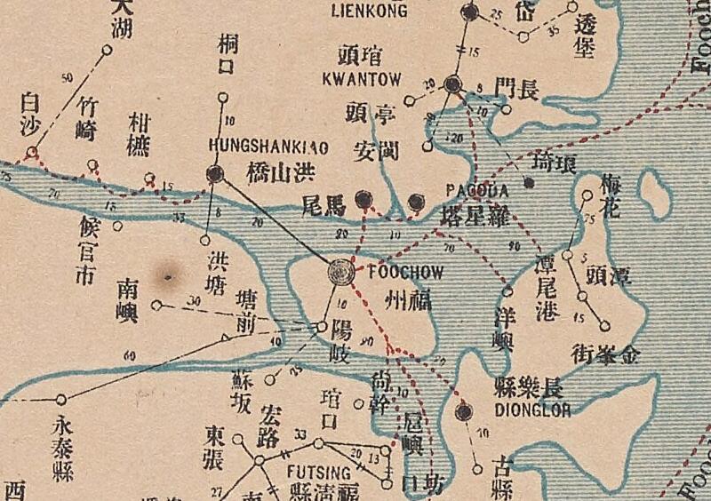 1921年中华邮政福建地图插图1