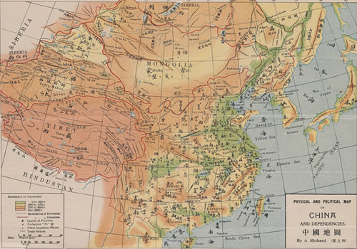 1906年中英双语版《中国地图》