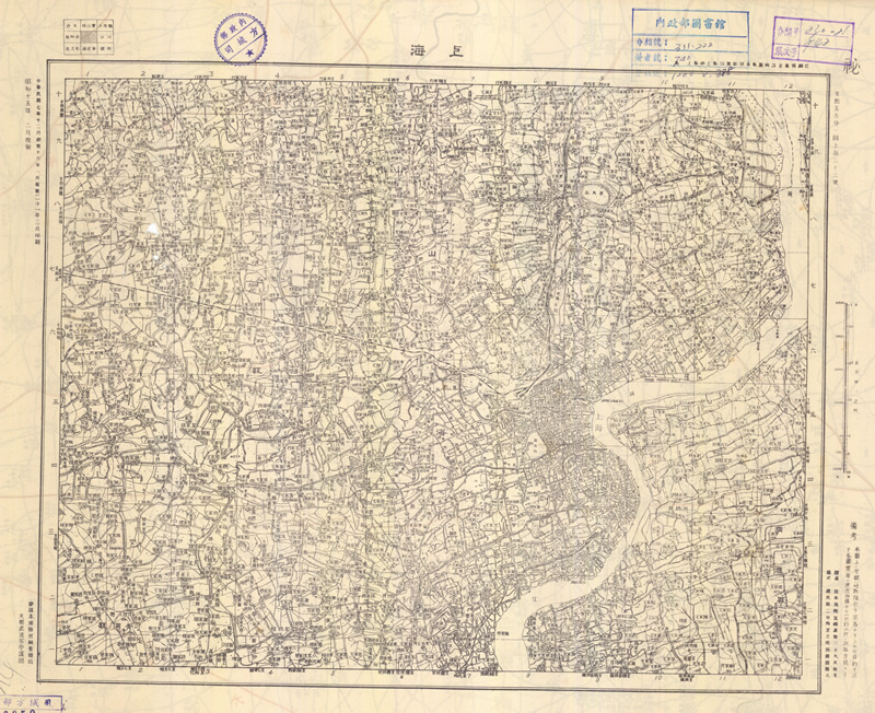 1936年《江苏省地形图》五万分一插图1