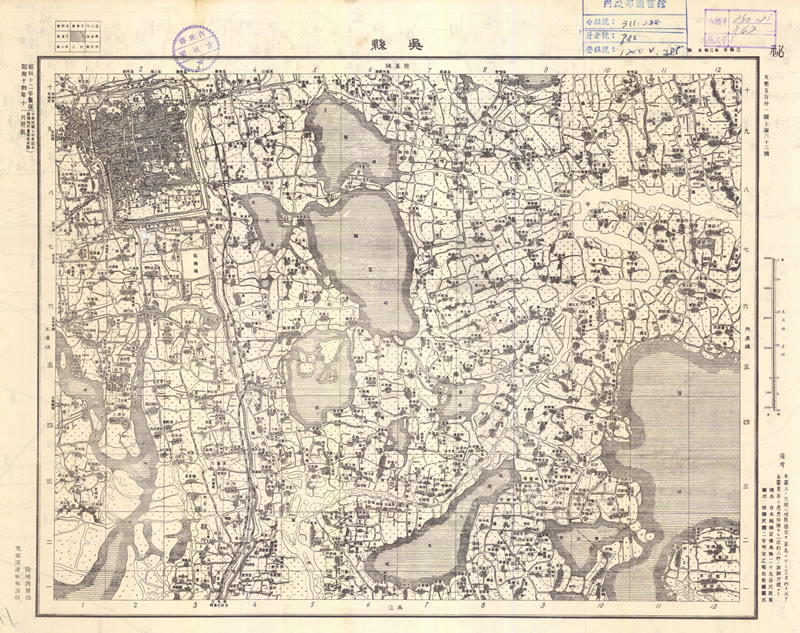 1936年《江苏省地形图》五万分一插图2