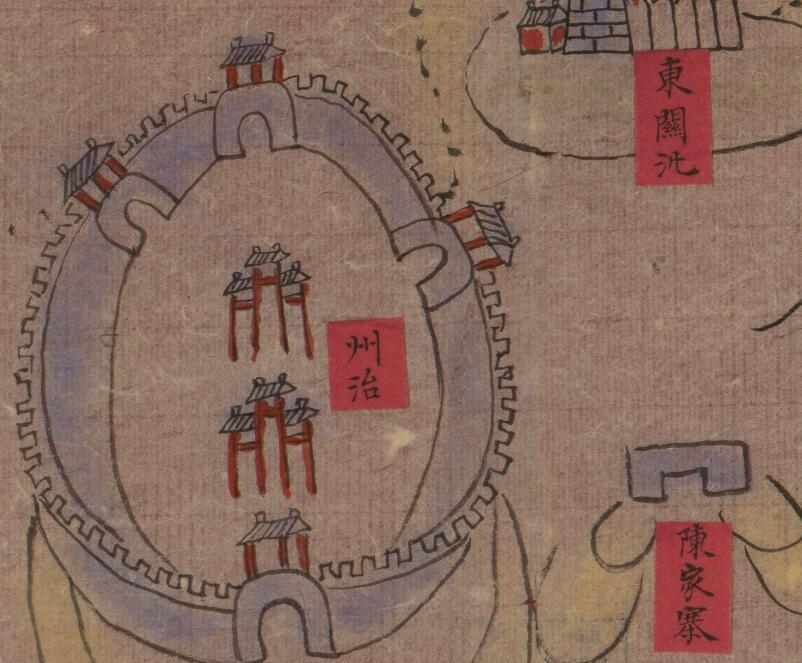 1724-1764年山西《保德州城图》插图1