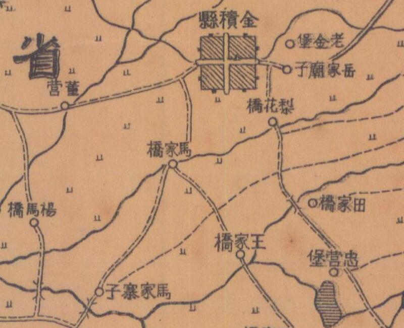 1938年《宁夏省地形图》十万分一插图4