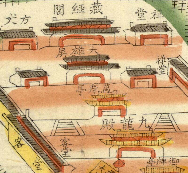 1875年《敕建南海普陀山境全图》插图1