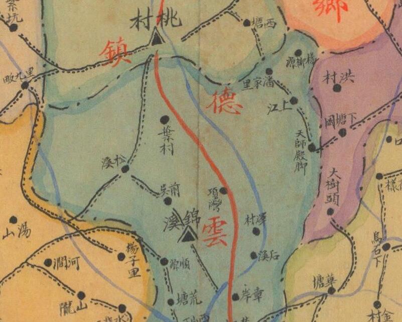 1941年《浙江省宣平县乡镇区域详图》插图3