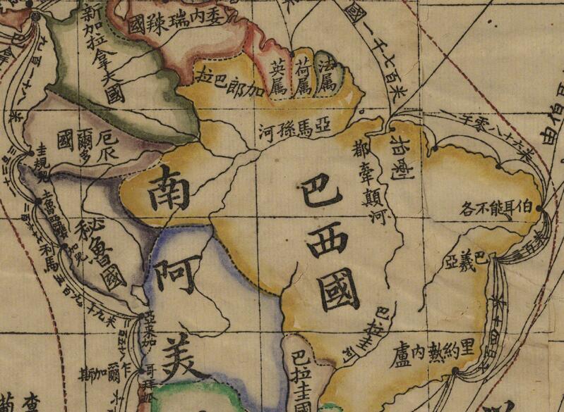 1875年《地球五大洲全图》插图3