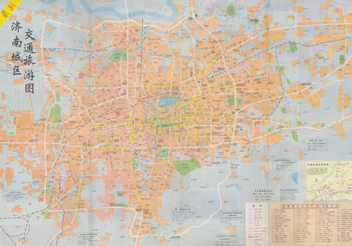 1999年《济南市交通旅游图》
