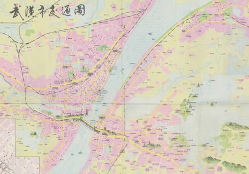 1986年《武汉市交通图》