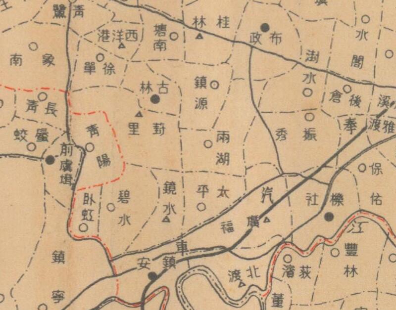 1930年《宁波市县区域各村里划分图》插图2