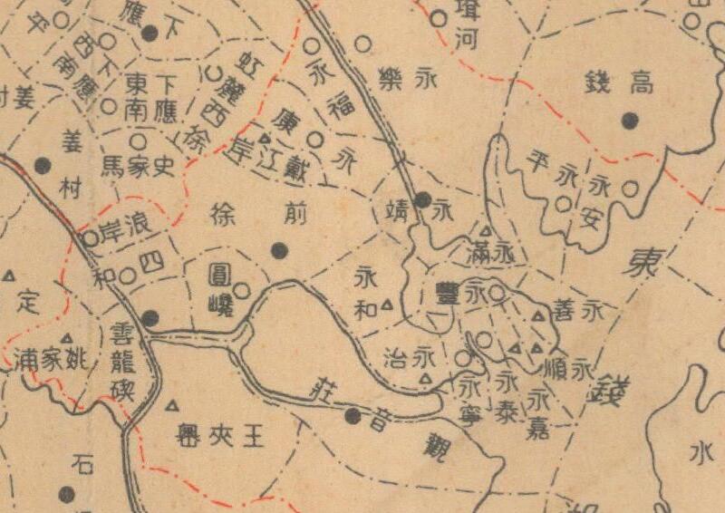 1930年《宁波市县区域各村里划分图》插图3