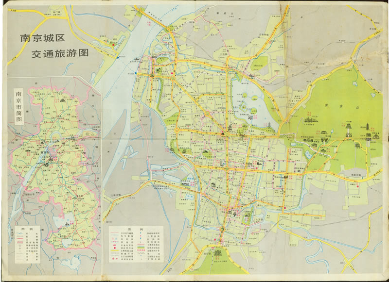 1988年《南京旅游图》插图1