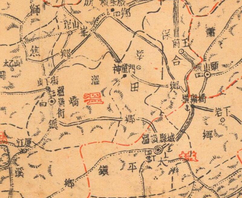 1944年《浙江省温岭县图》插图1