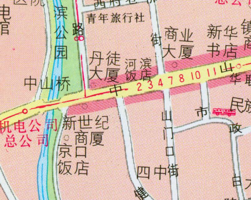 1997年《最新镇江市交通旅游图》插图2