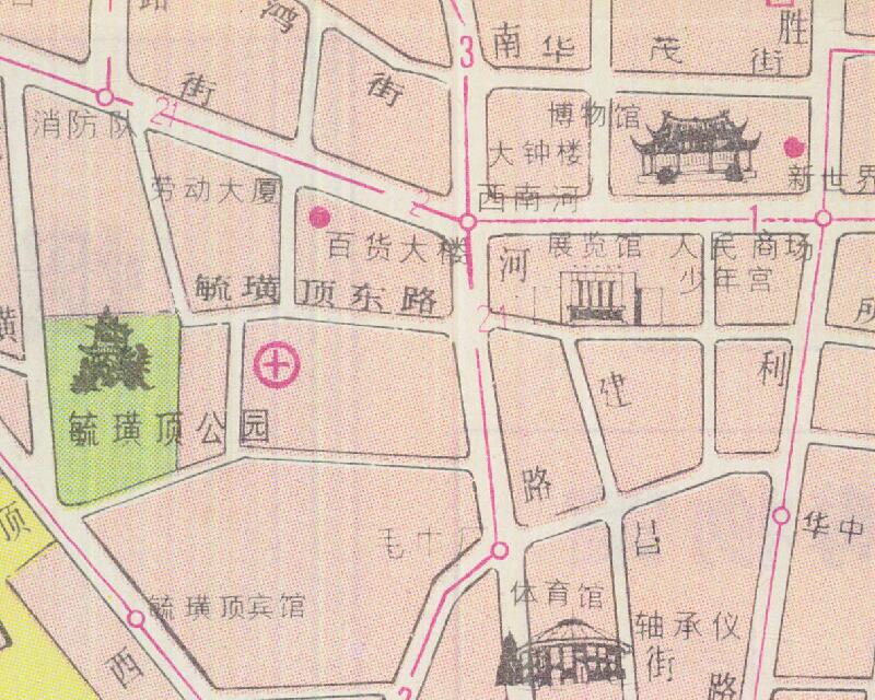 1990年《烟台市旅游交通图》插图2