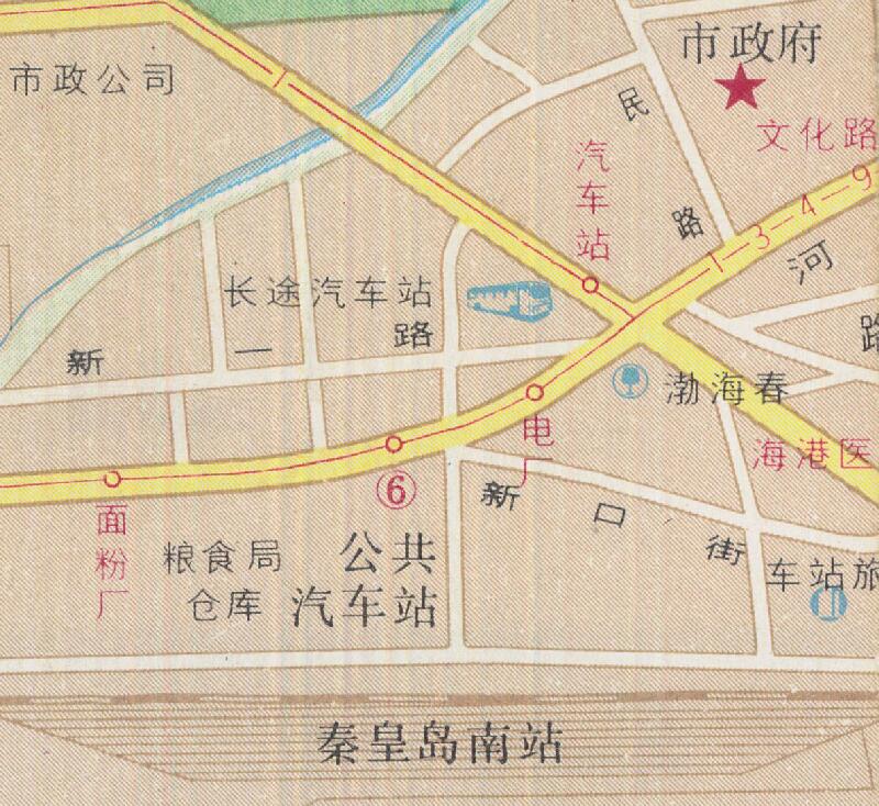 1988年《秦皇岛市旅游图》插图3