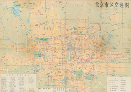 1987年《北京市区交通图》