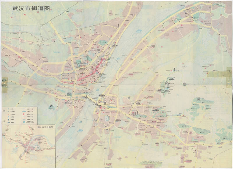 1987年《武汉交通图》插图1