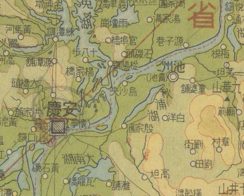 1939年《上海・南京附近》地形图插图2